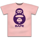 BAPE 粉色T恤