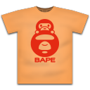 BAPE 橘黄T恤
