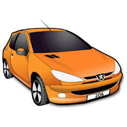 橙色东风汽车模型