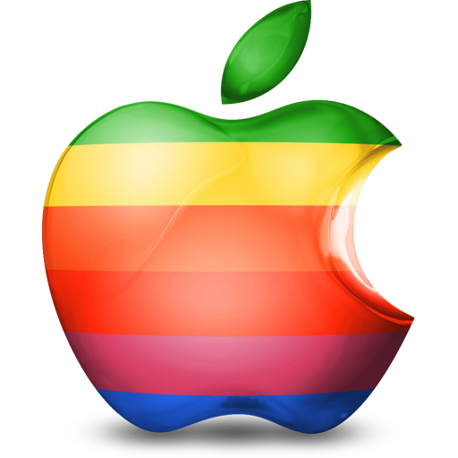 彩色苹果电脑标志