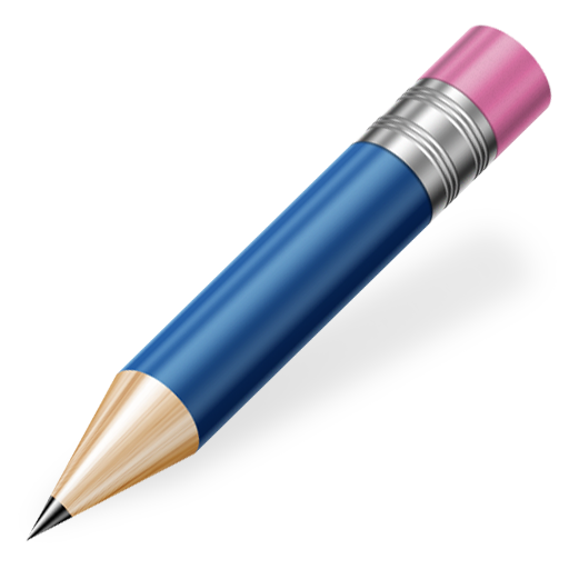 3D蓝色铅笔