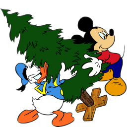 唐老鸭和米老鼠过圣诞节
