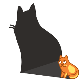 猫咪的影子理想png图标