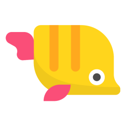 黄色热带鱼PNG图标