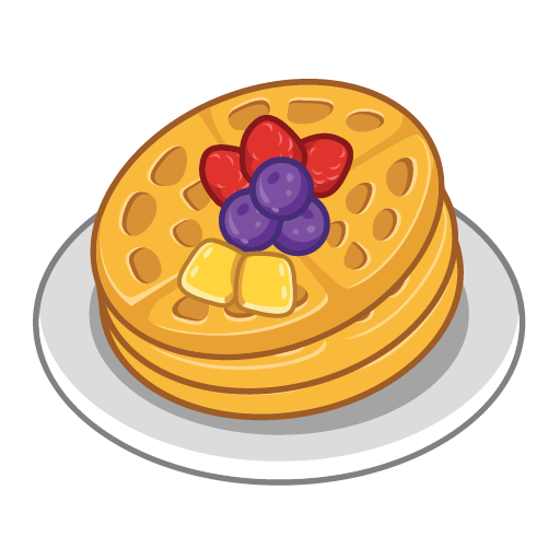 waffles水果华夫饼