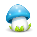 blue-mushroom Ģ