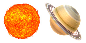 太阳系和各大行星PNG图标